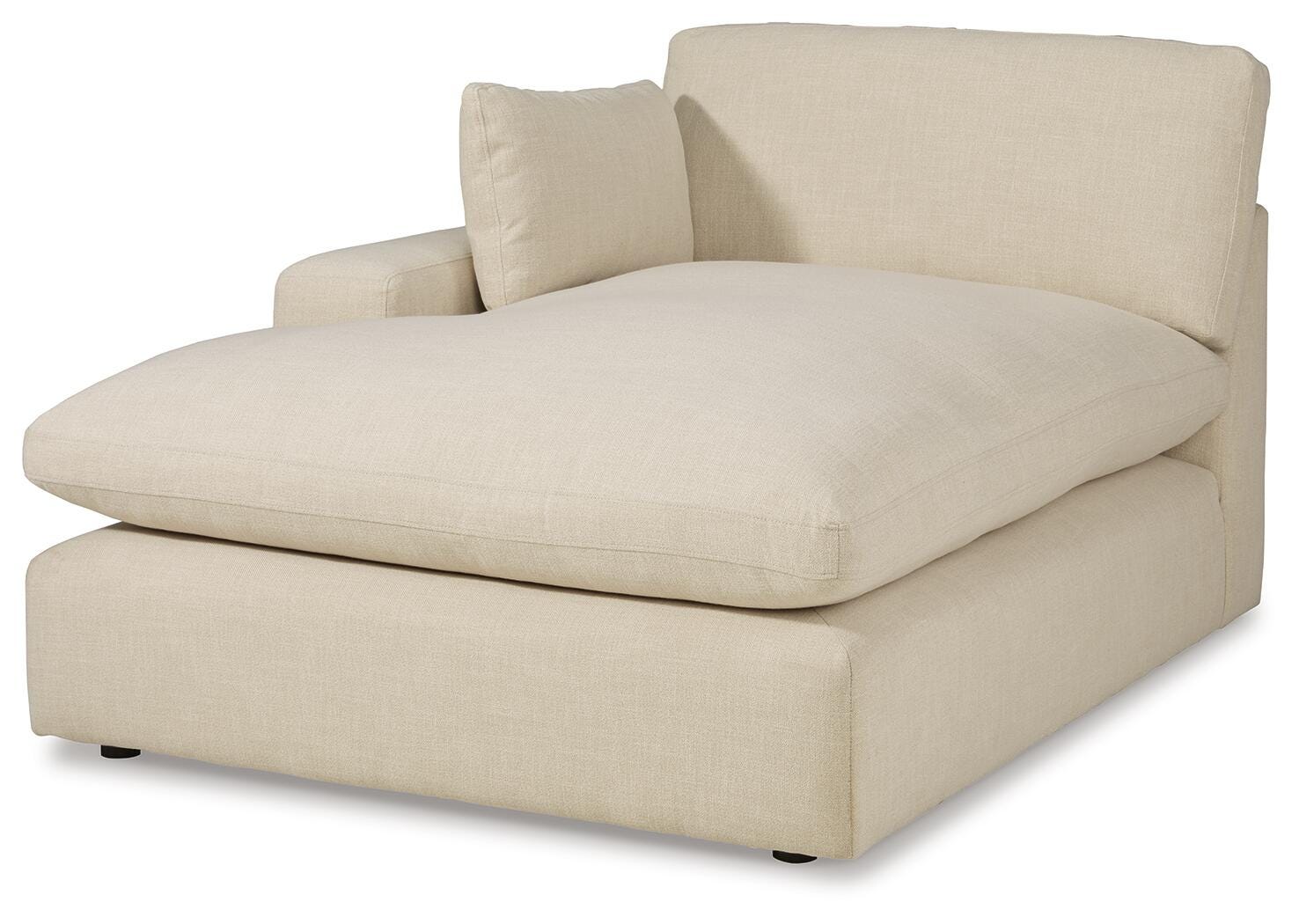 Elyza 5-Piece LAF Chaise Sectional in Linen Chenille