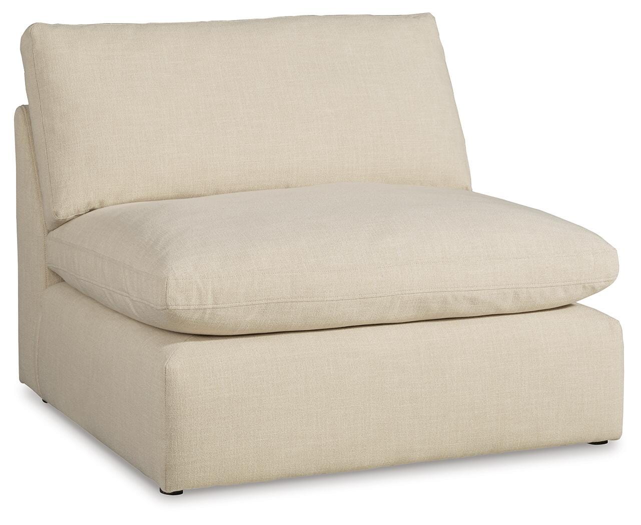 Elyza 5-Piece LAF Chaise Sectional in Linen Chenille