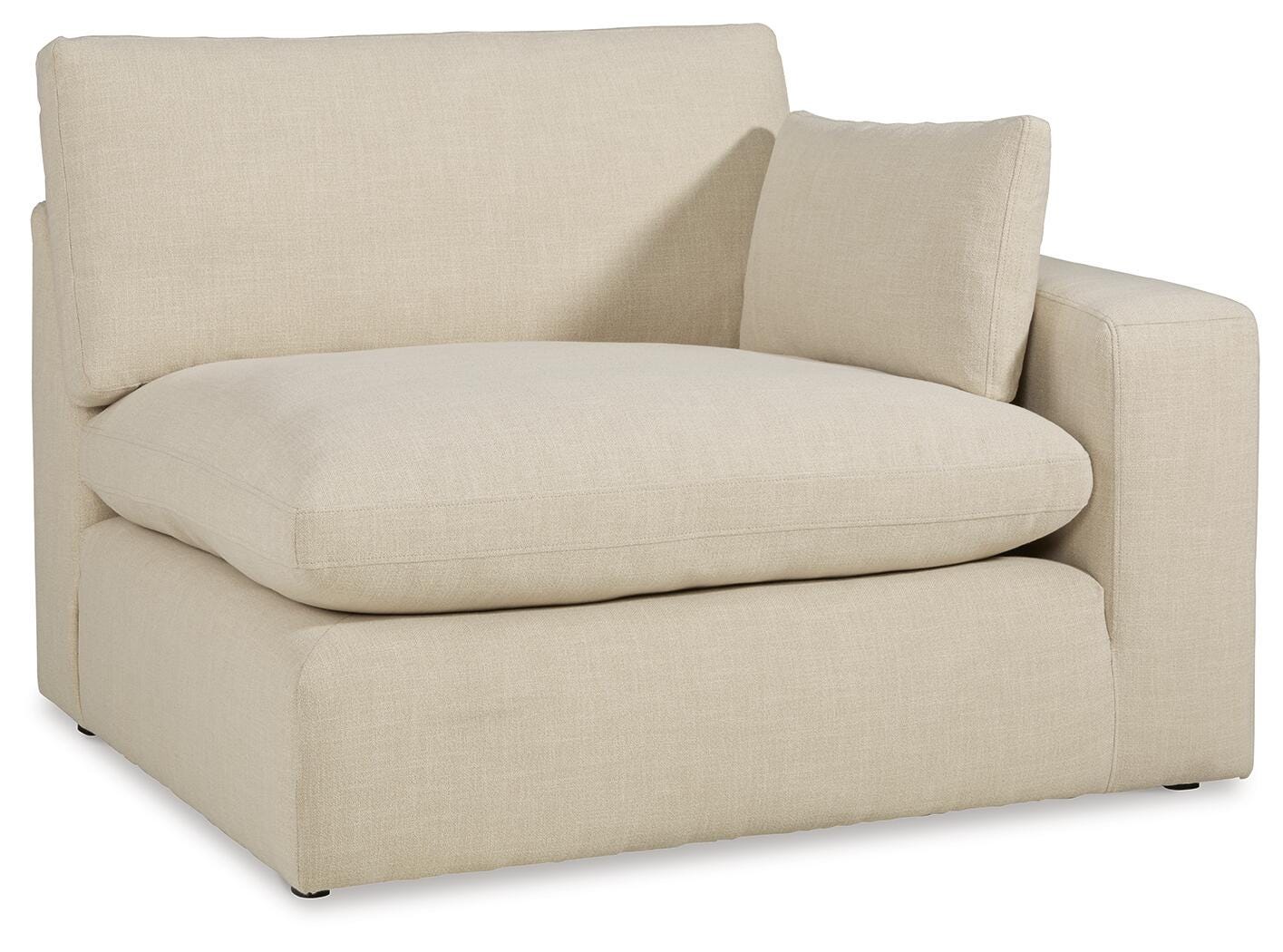 Elyza 5-Piece LAF Chaise Sectional in Linen Chenille