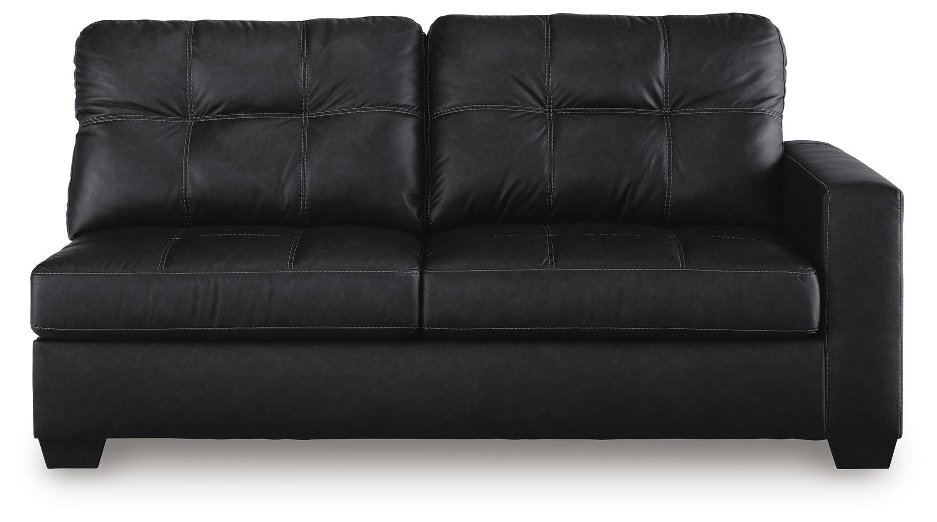 Barlin Mills 2-Piece LAF Chaise Sectional in Carbon Faux Leather