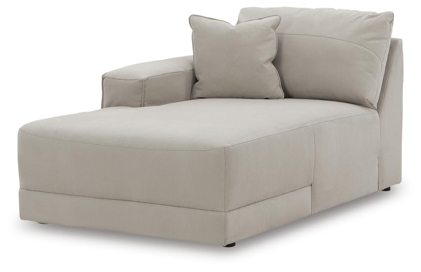 Next-Gen Gaucho 3-Piece LAF Chaise Sectional Sofa in Gray Microfiber