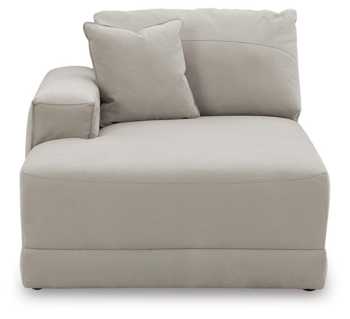 Next-Gen Gaucho 5-Piece LAF Chaise Sectional in Gray Microfiber