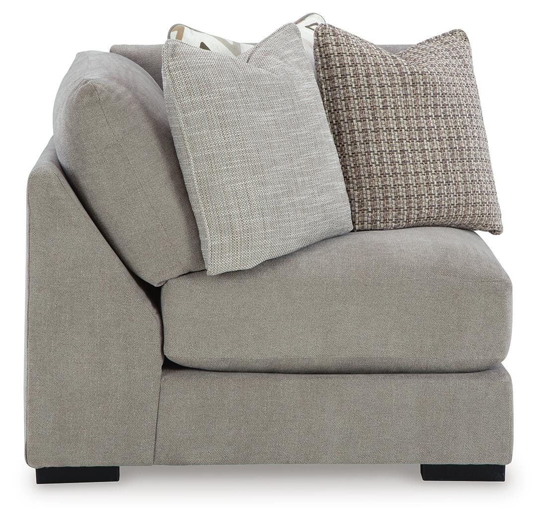 Aslan Court 5-Piece Sectional in Flax Chenille