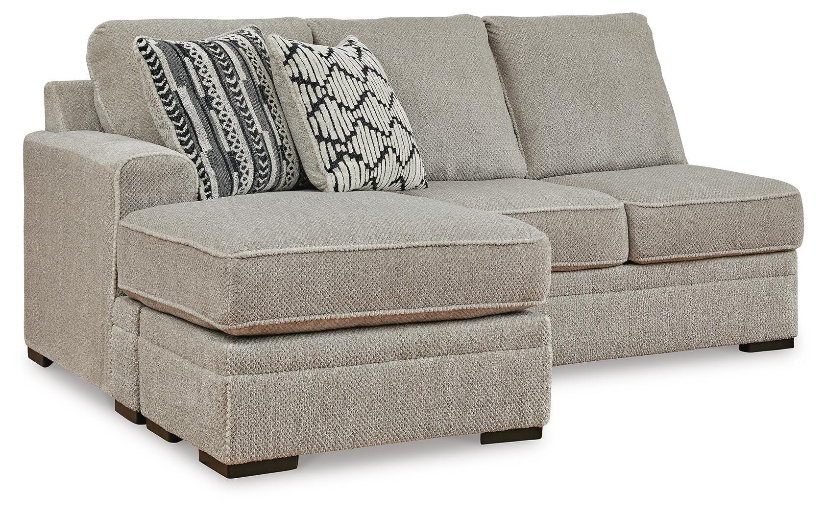 Calnita 2-Piece RAF Sectional in Sisal Velvet