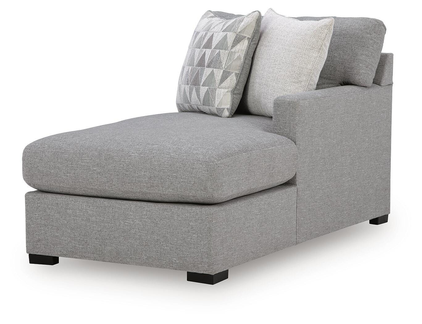 UrbanCrest 2-Piece Sleeper Sectional with RAF Chaise in Pewter