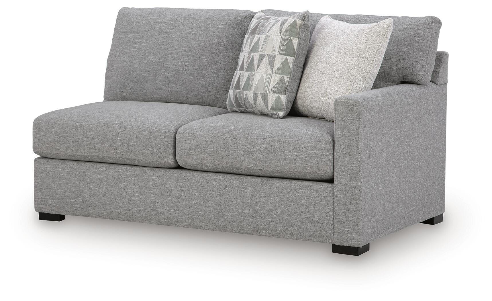 UrbanCrest 2-Piece Sectional with LAF Chaise in Pewter