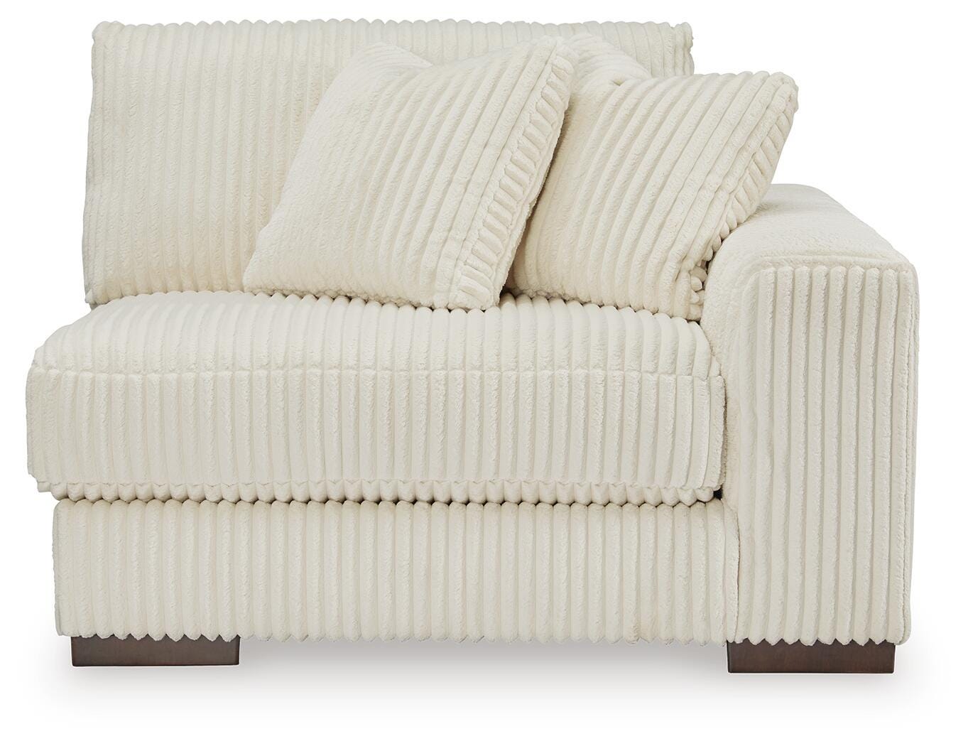 Lindyn 2-Piece Sectional Sofa in Ivory Velvet