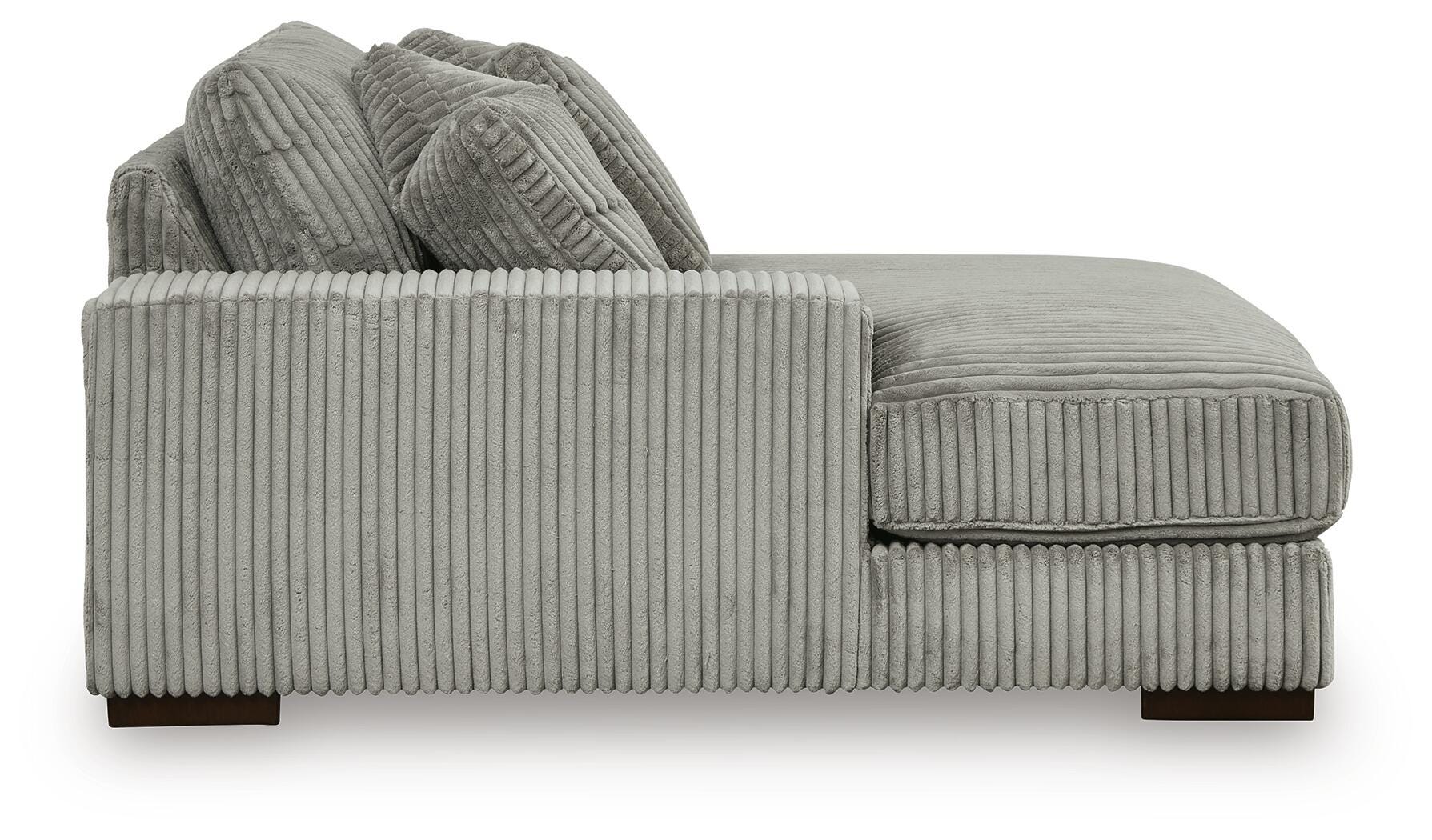 Lindyn 4-Piece Sectionals with Chair in Fog