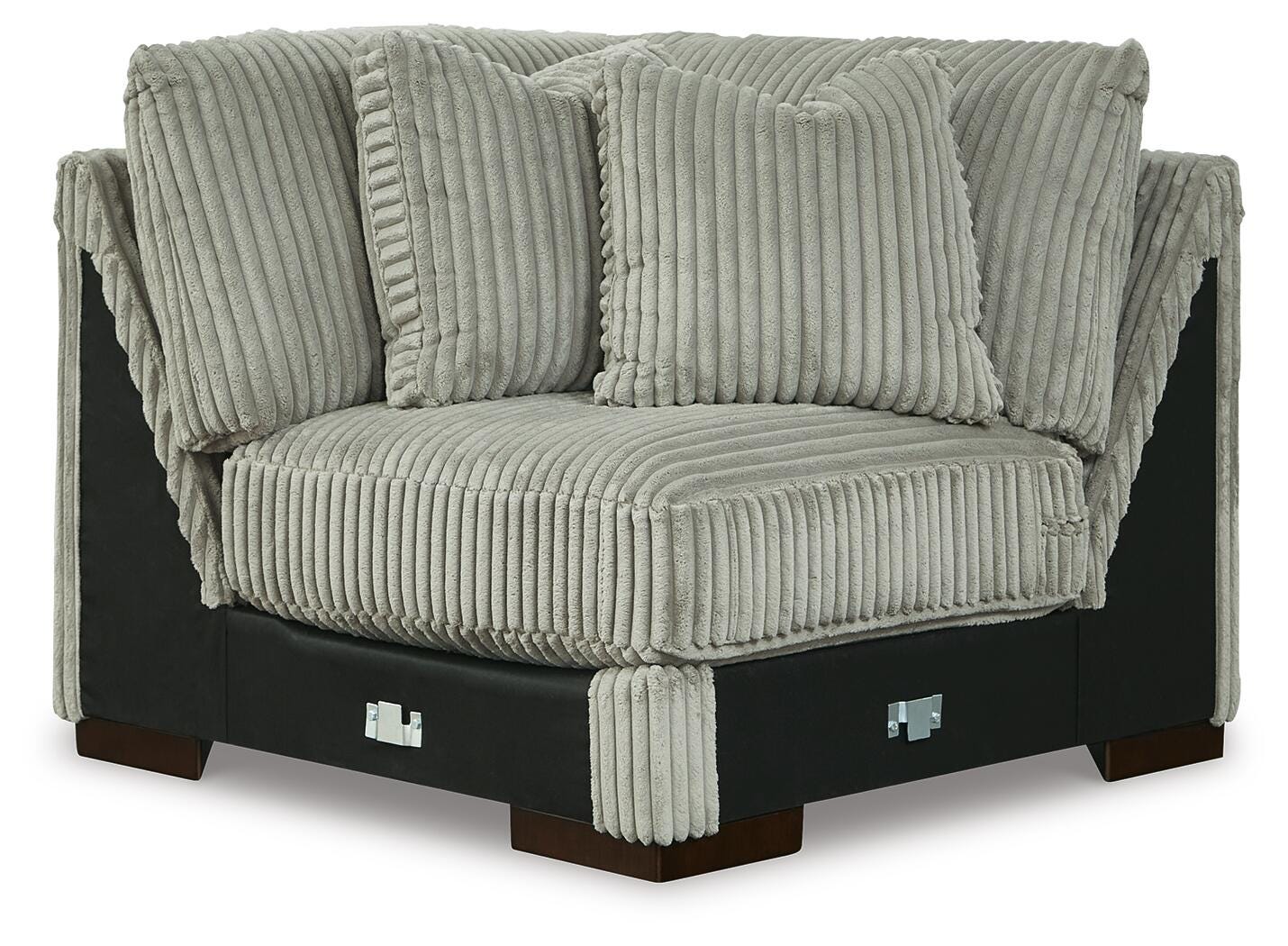 Lindyn 5-Piece Sectional in Fog Velvet