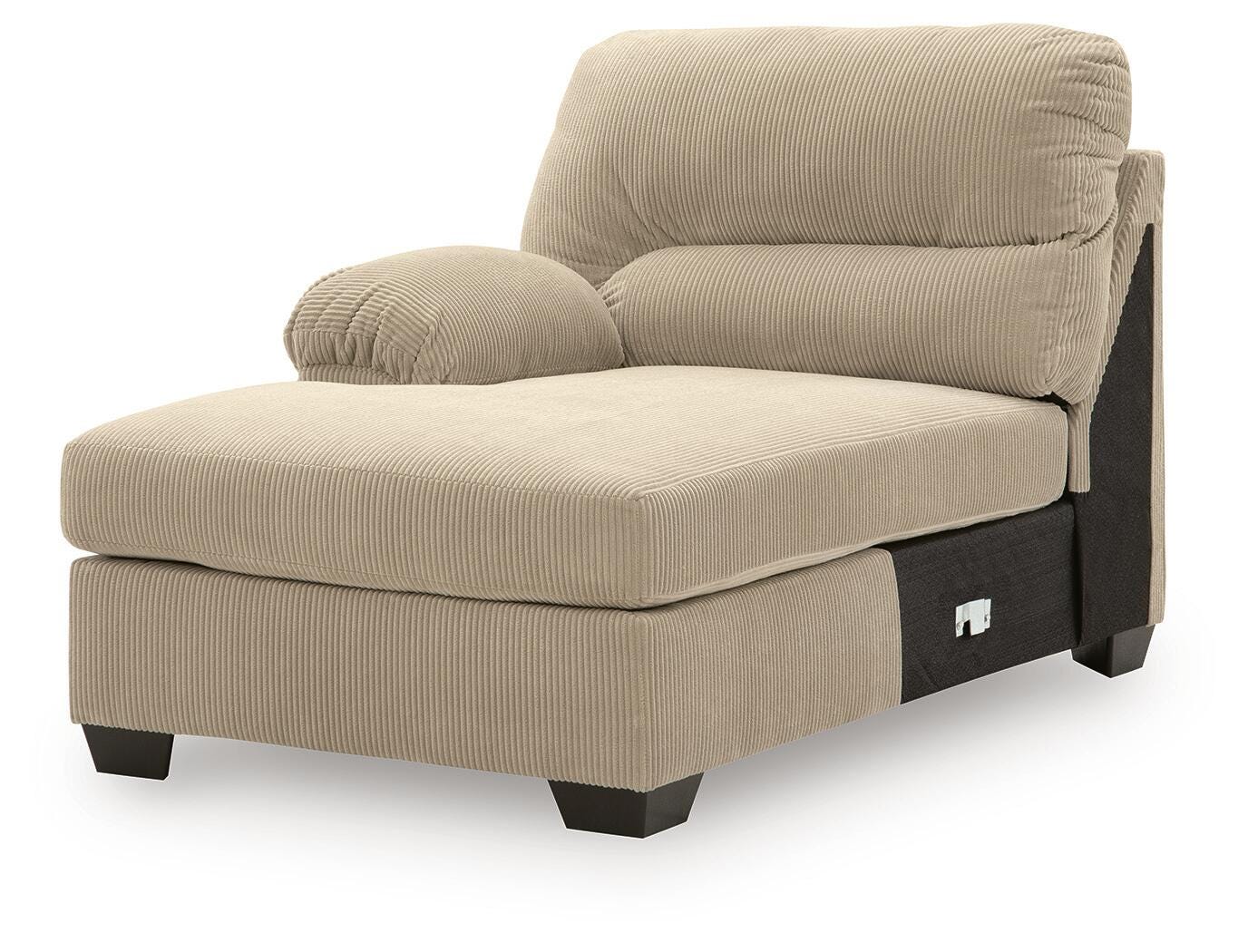 SimpleJoy 3-Piece LAF Chaise Sectional in Sand