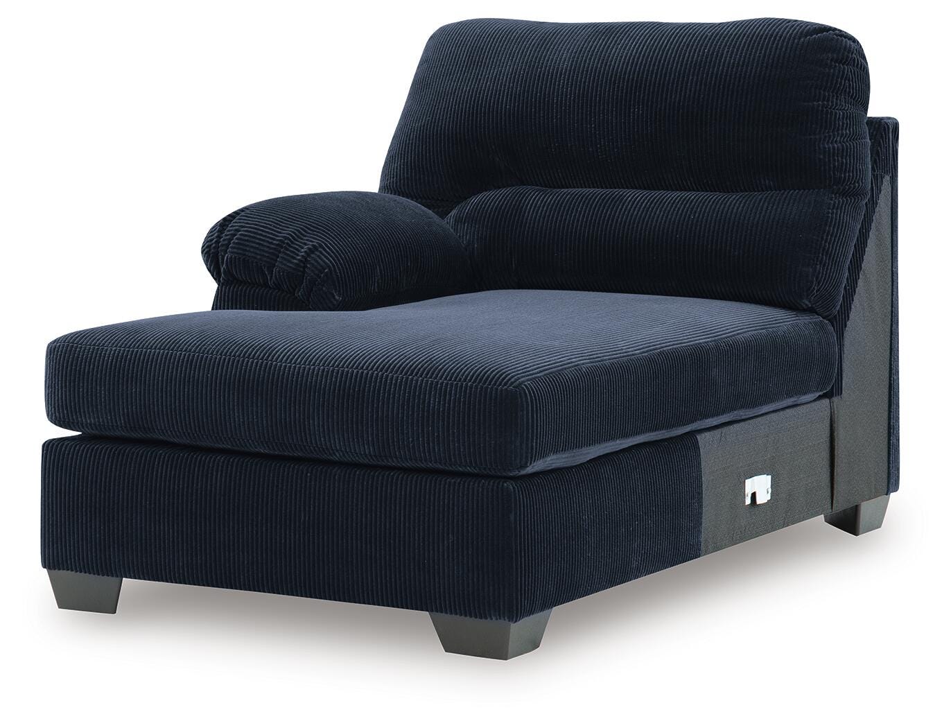 SimpleJoy 3-Piece LAF Chaise Sectional in Navy