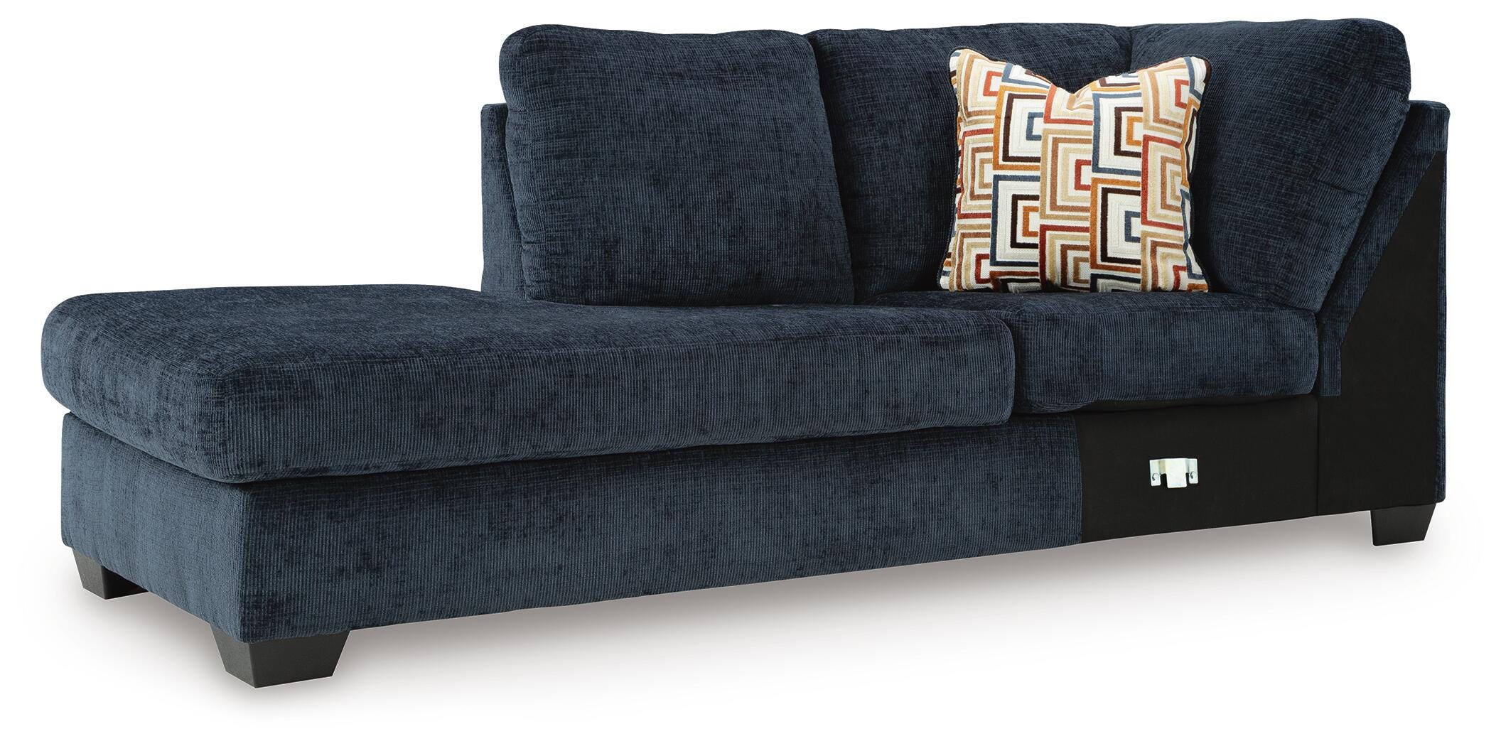Aviemore 2-Piece LAF Chaise Sectional in Ink Chenille