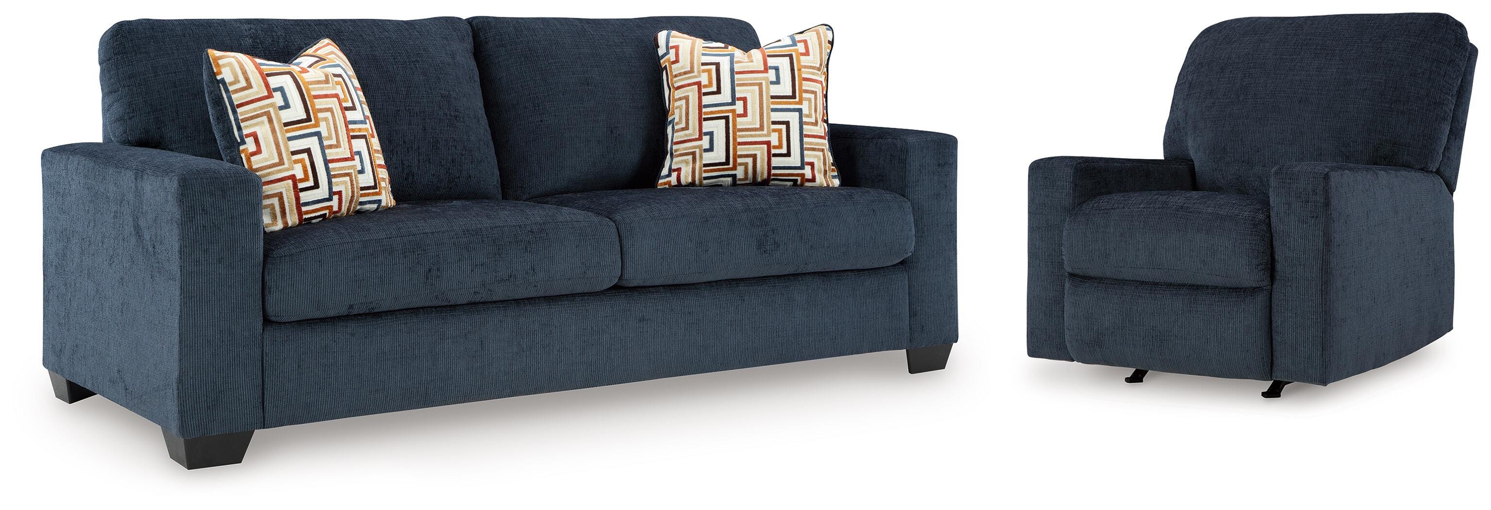 Aviemore 2-Piece Sectional and Recliner in Ink