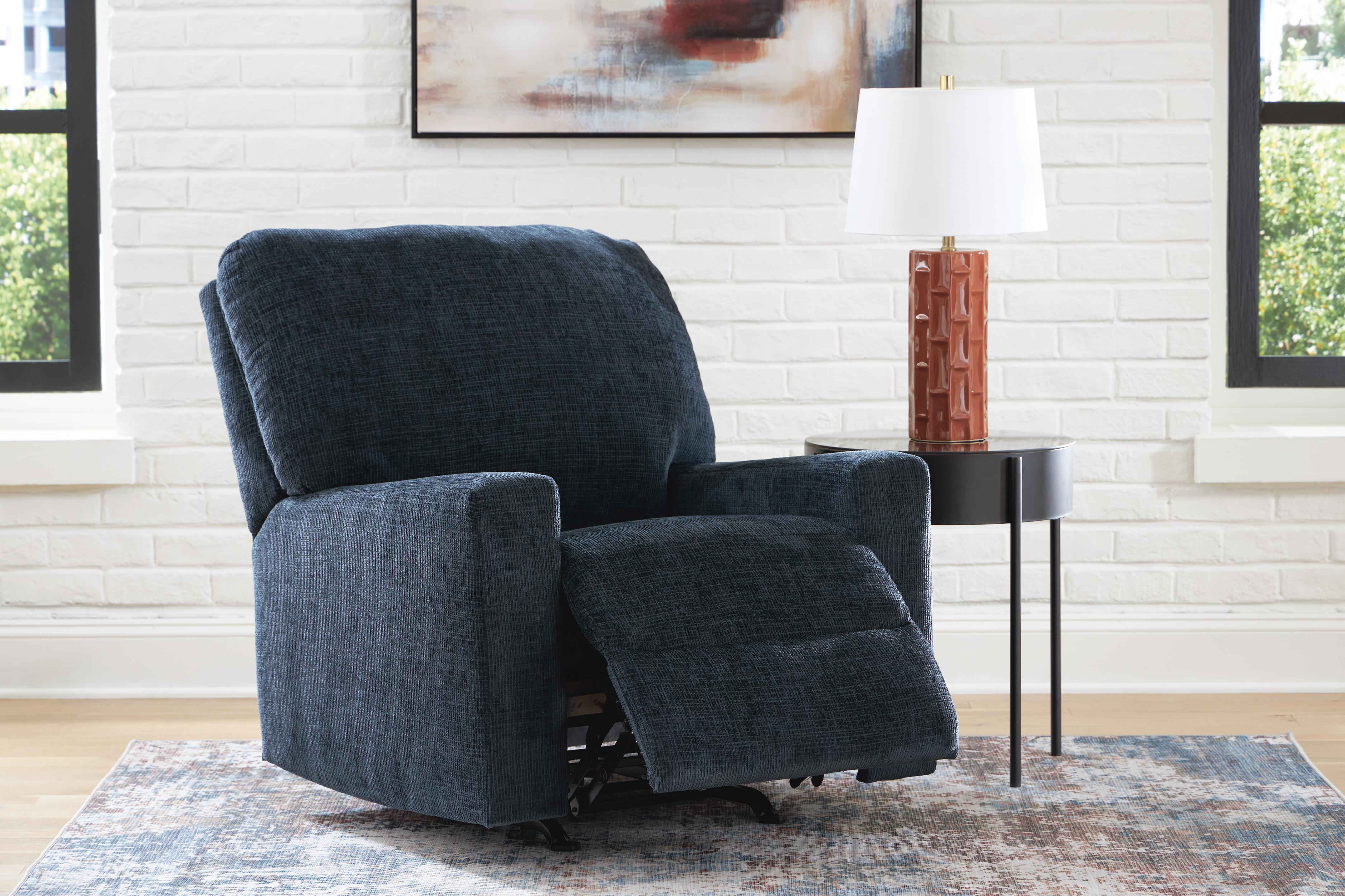 Aviemore Rocker Recliner in Ink Chenille