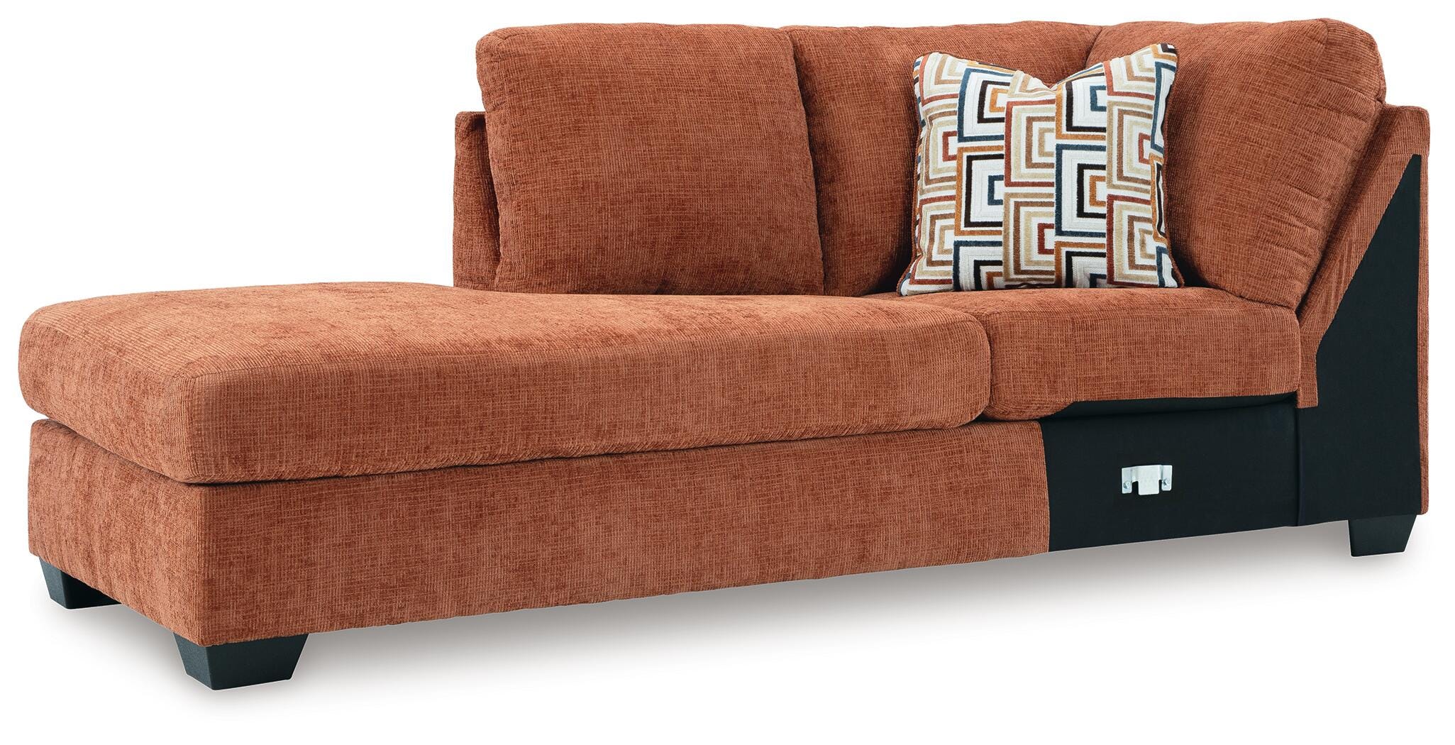 Aviemore 2-Piece LAF Chaise Sectional in Spice Chenille