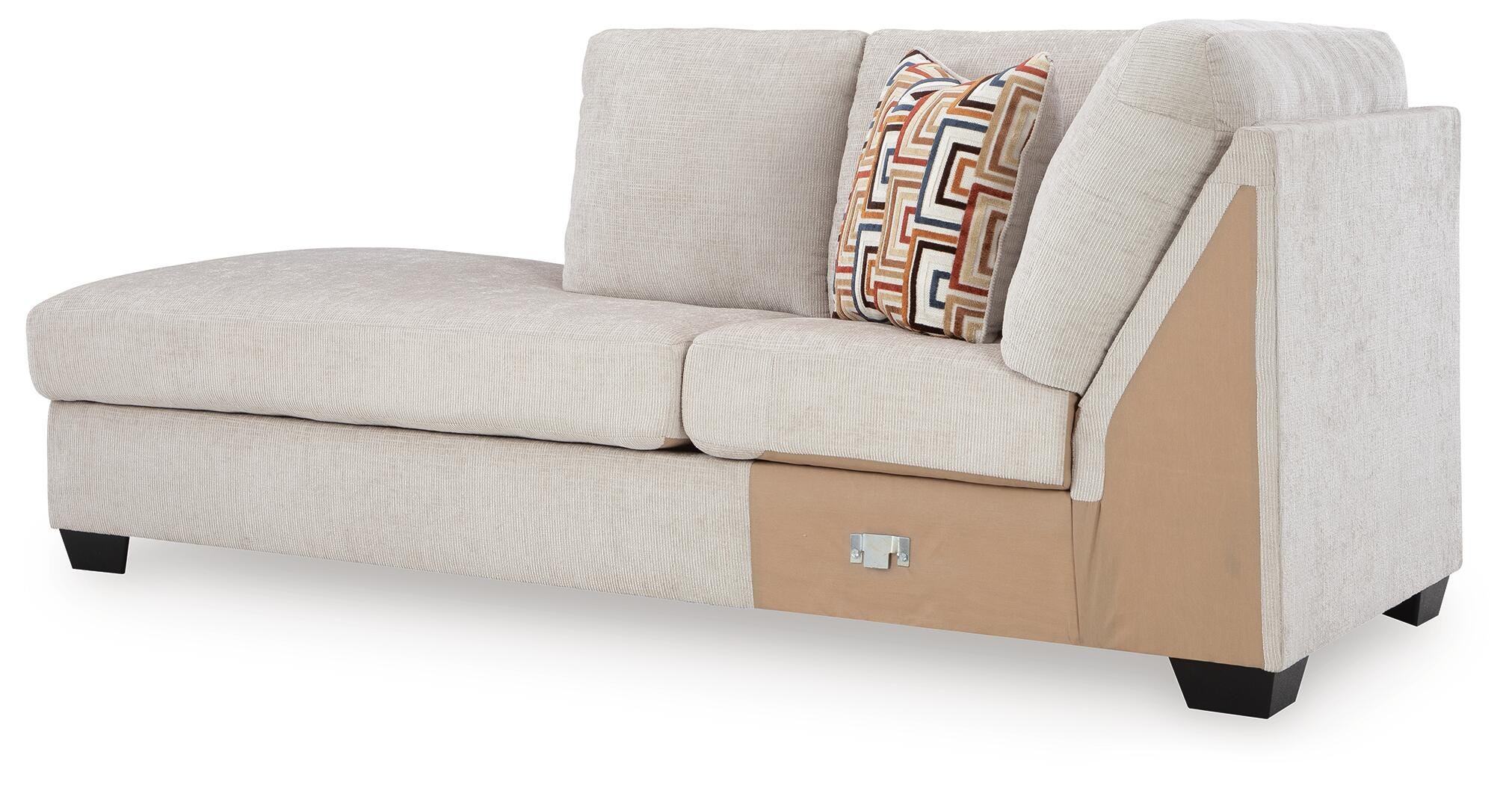 Aviemore 2-Piece LAF Chaise Sectional in Stone Chenille