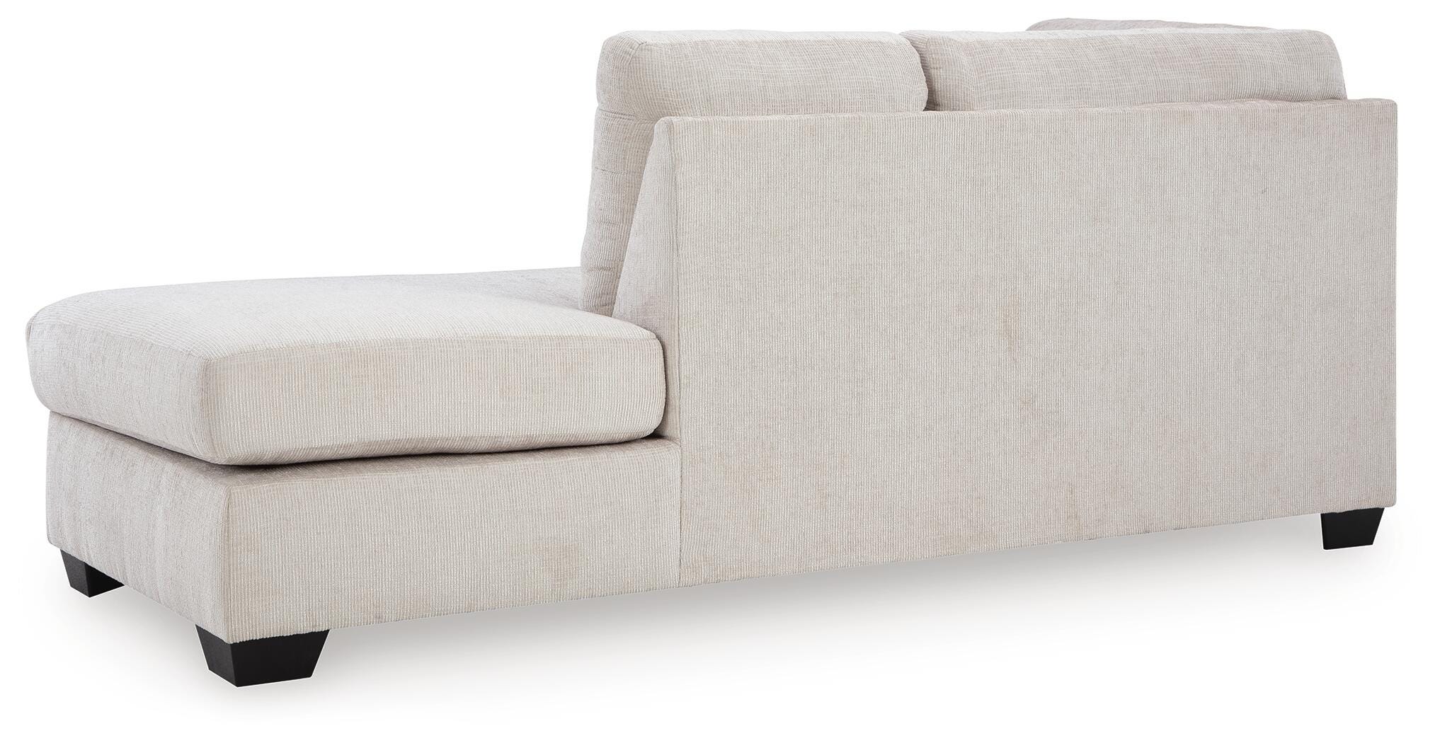 Aviemore 2-Piece RAF Chaise Sectional in Stone Chenille