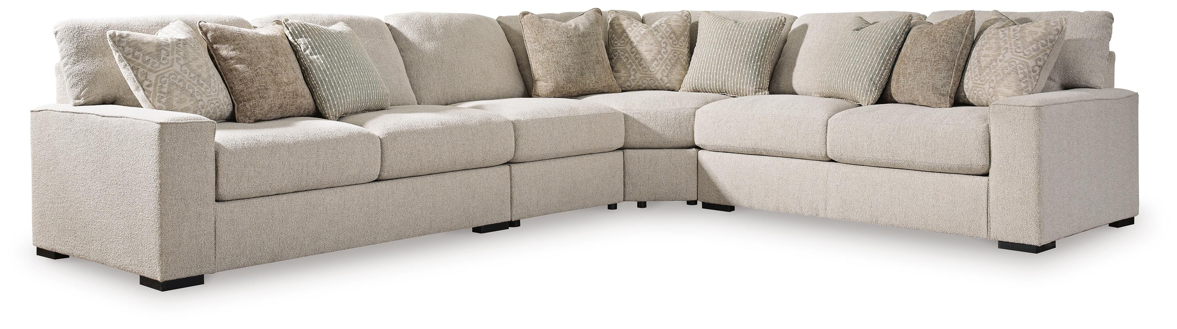 Ballyton 4-Piece Sectional in Sand Chenille