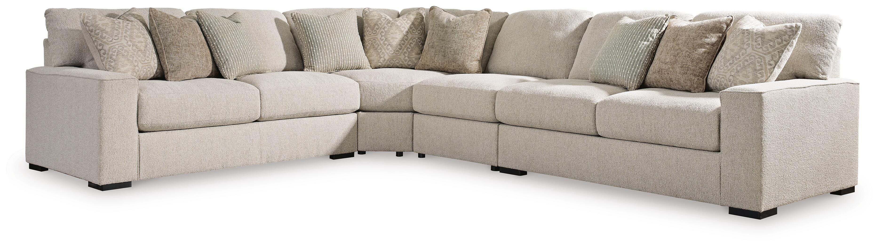 Ballyton 4-Piece Sectional in Sand Chenille