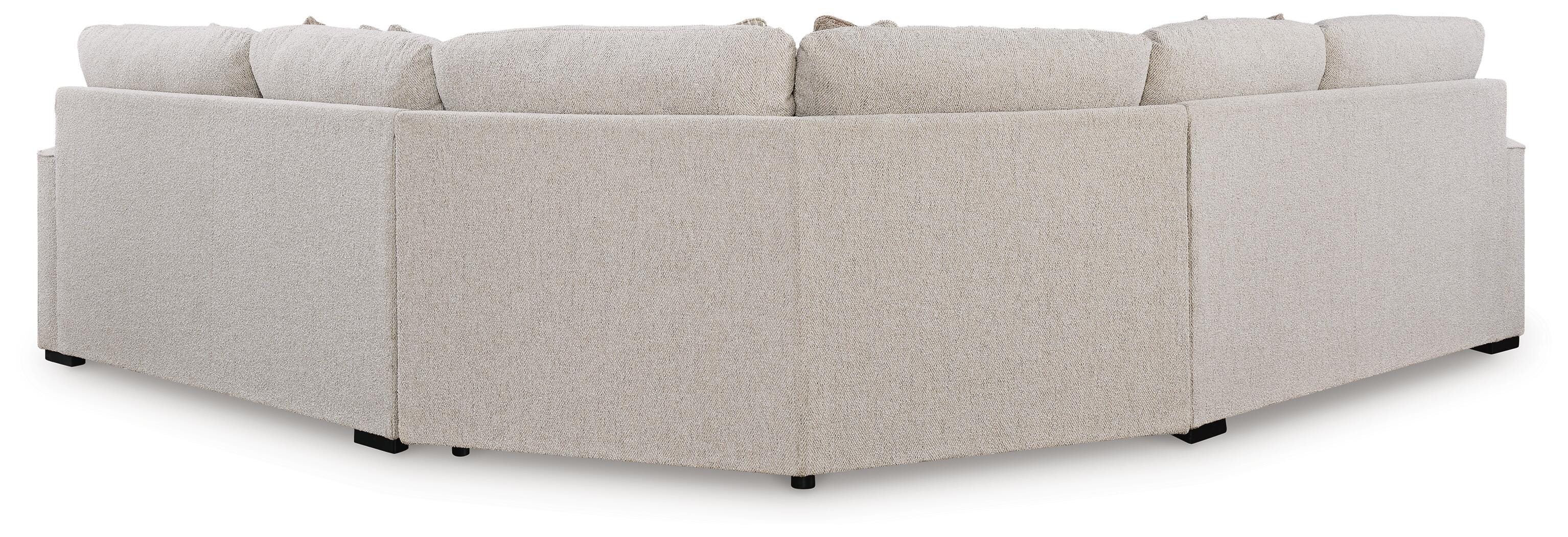 Ballyton 3-Piece Sectional in Sand Chenille