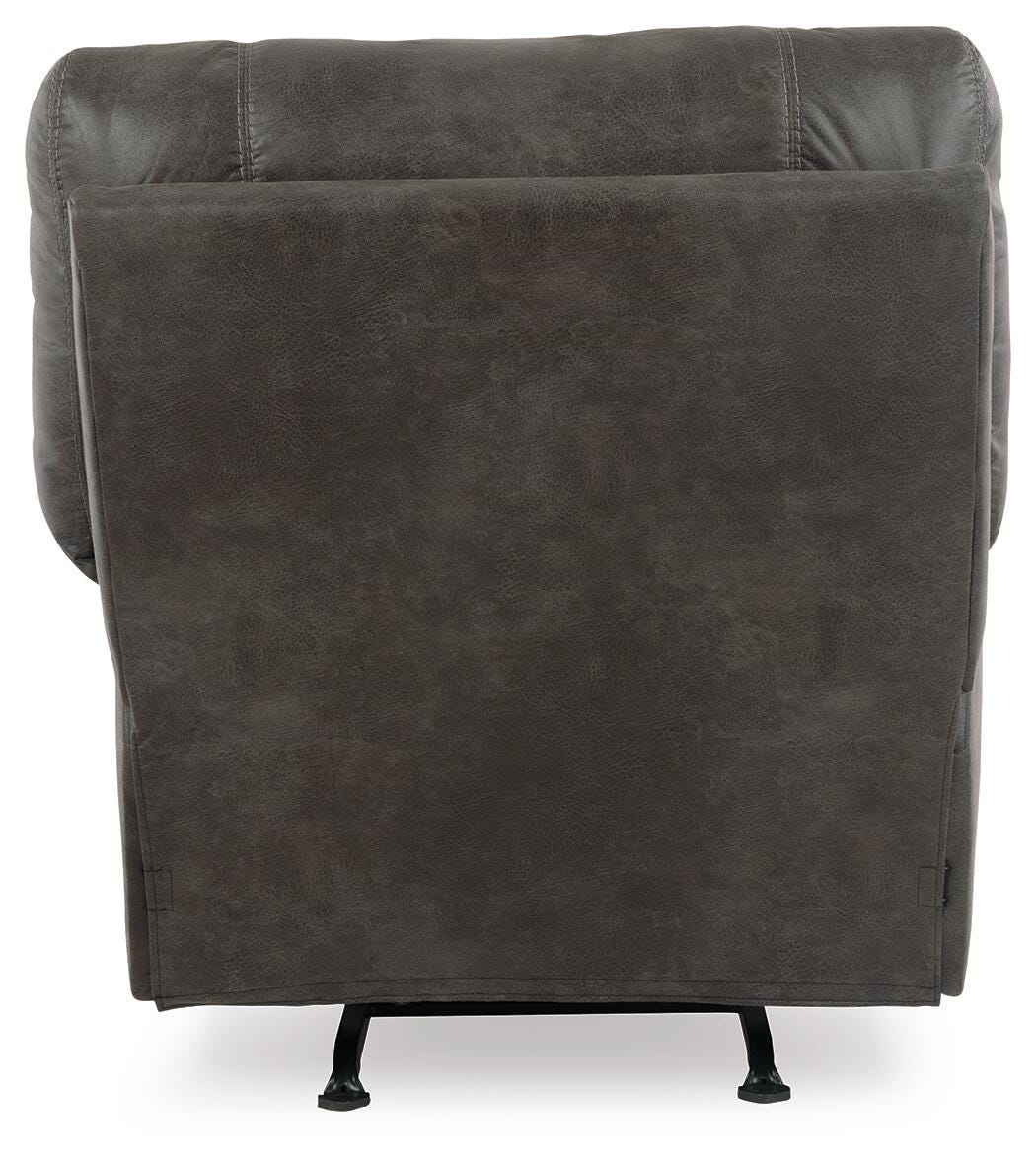 Tambo 2-Piece Sectional with Recliner in Pewter