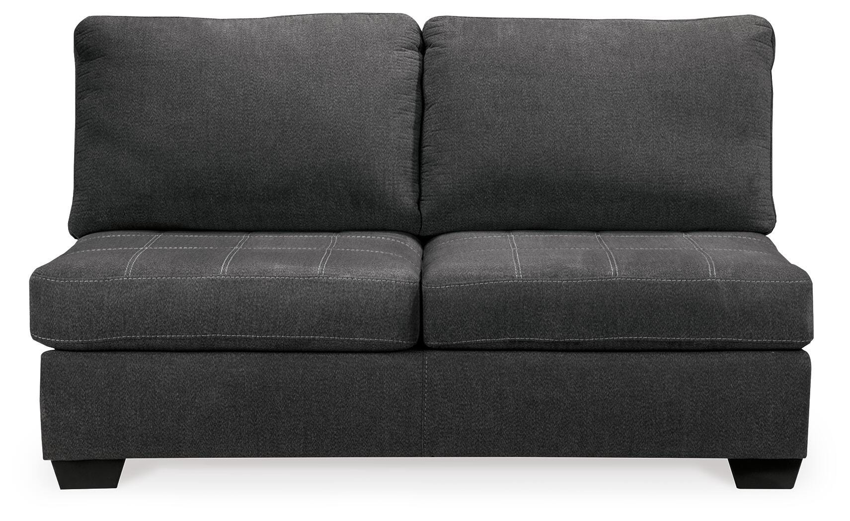 Ambee 3-Piece LAF Chaise Sectional in Slate Chenille