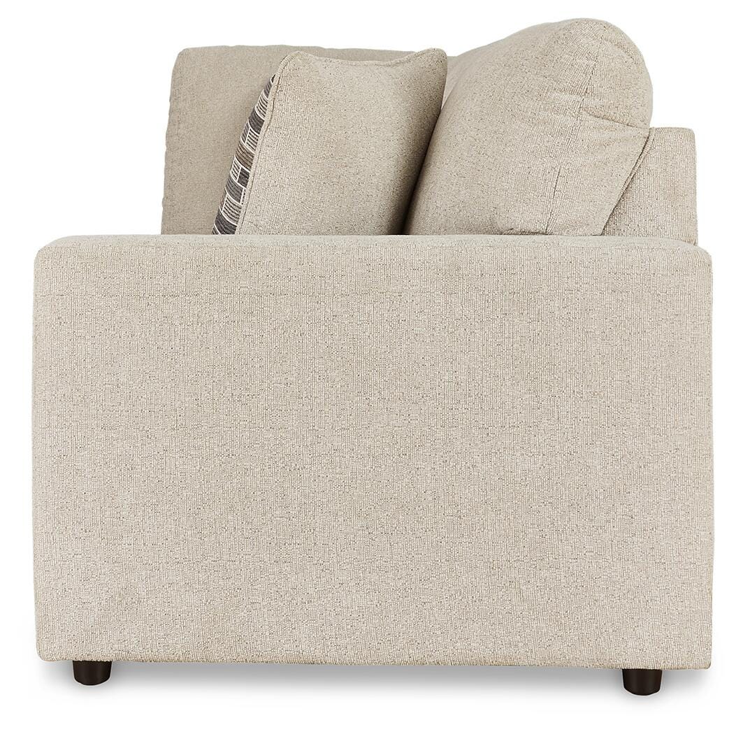 Edenfield 3-Piece LAF Chaise Sectional in Linen Chenille