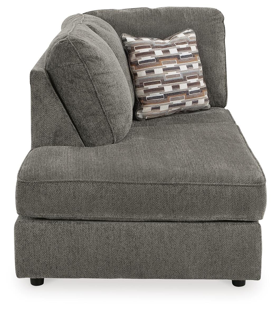 O'Phannon 2-Piece LAF Sectional and Ottoman in Putty