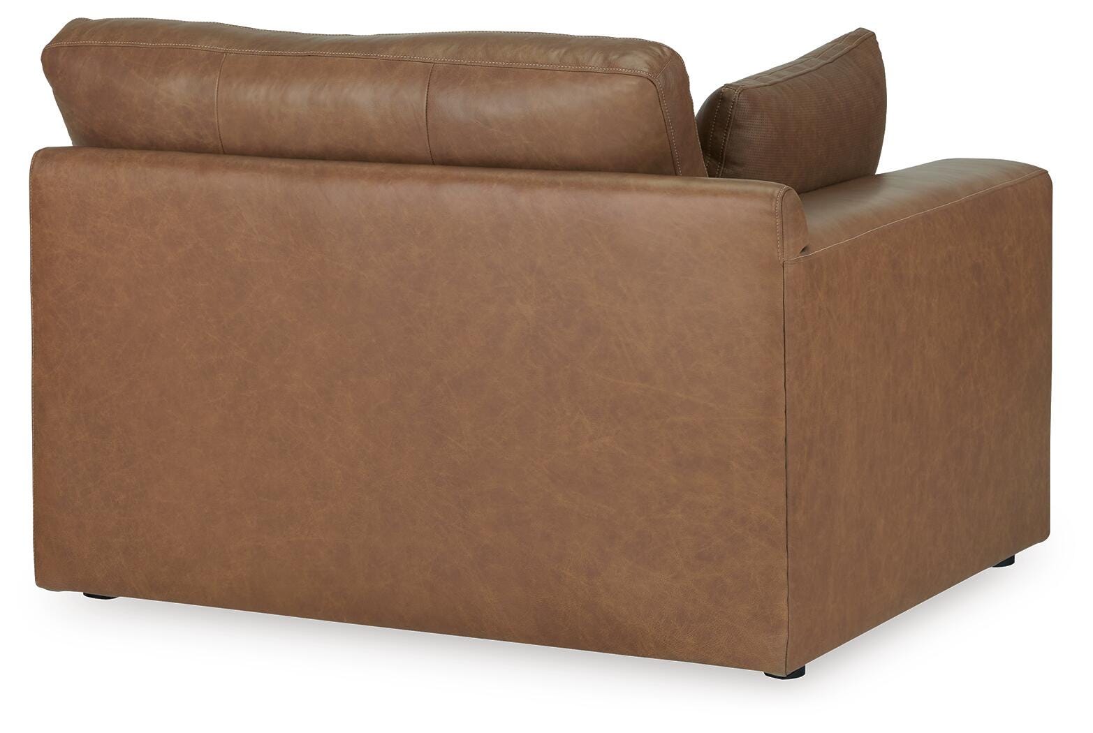 Emilia 5-Piece Sectional in Caramel Leather