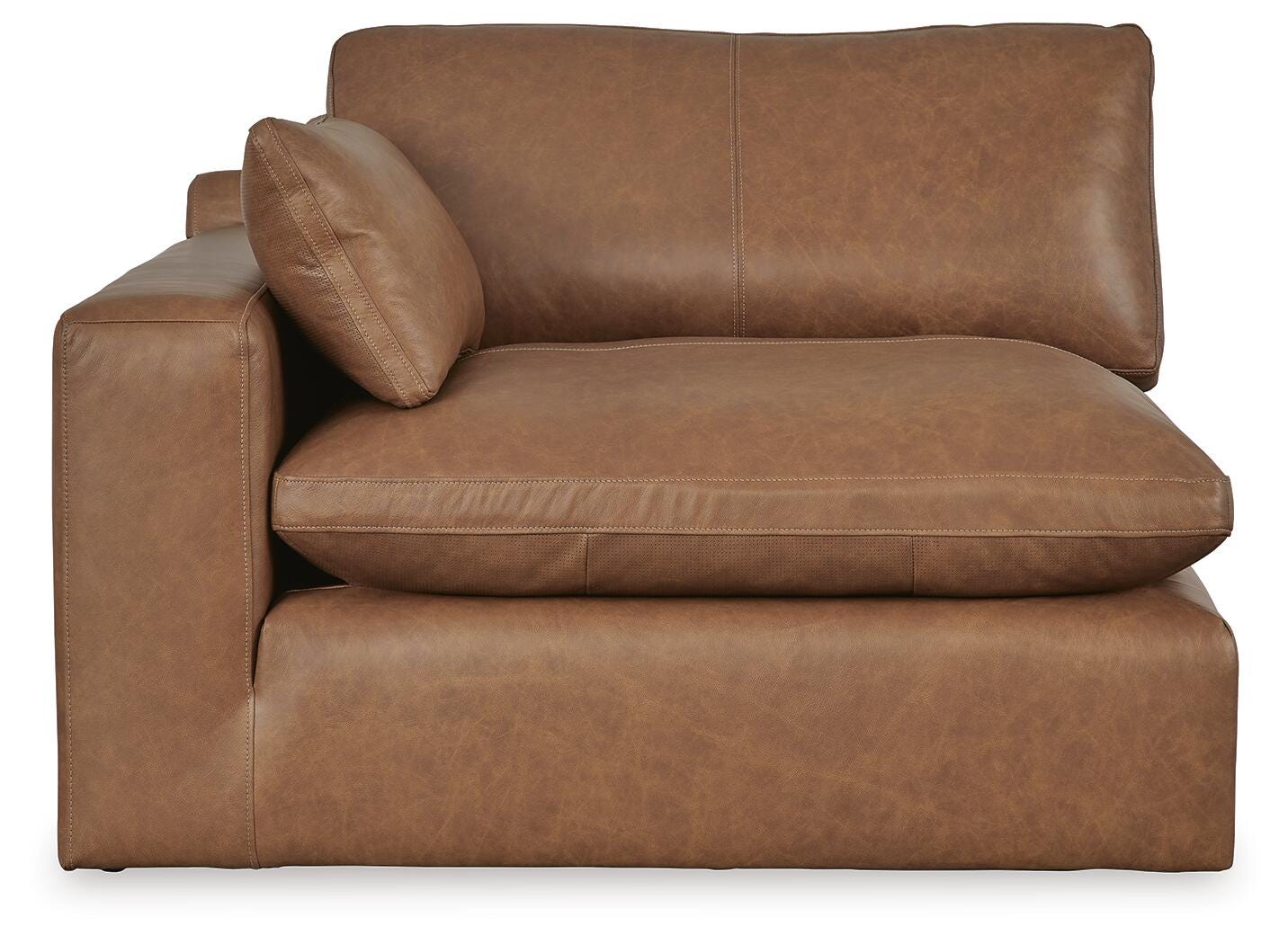 Emilia 5-Piece Sectional in Caramel Leather