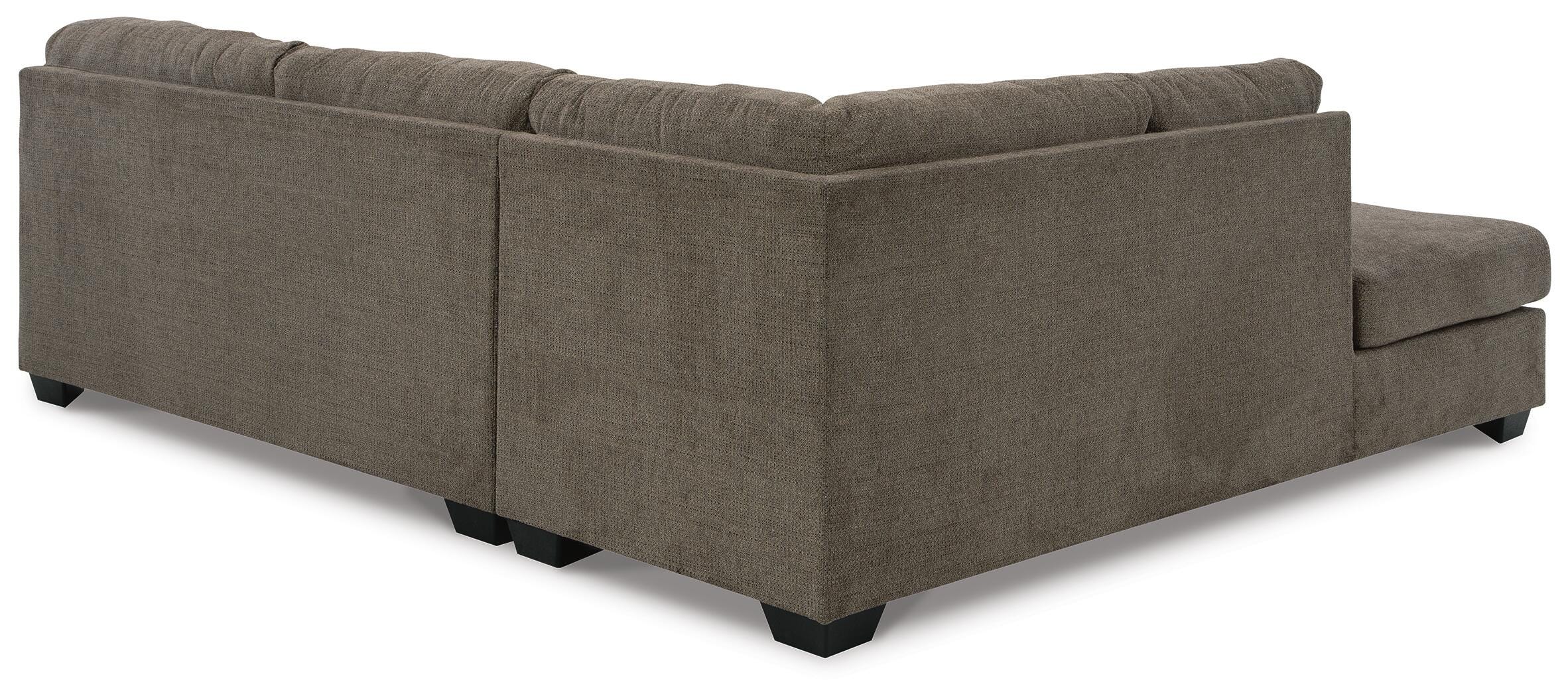 Mahoney 2-Piece LAF Chaise Sleeper Sectional in Chocolate Chenille