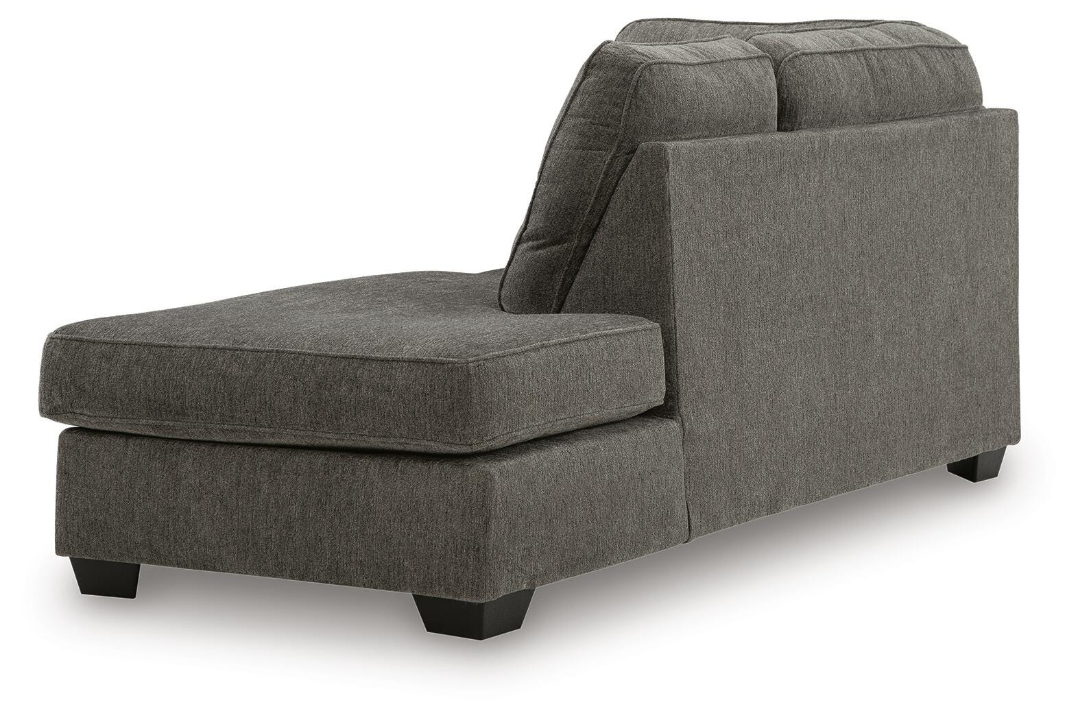 Olten 2-Piece RAF Chaise Sectional in Graphite Chenille