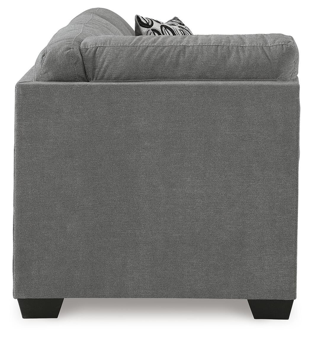 Birkdale Court 3-Piece LAF Chaise Sectional in Gray Chenille