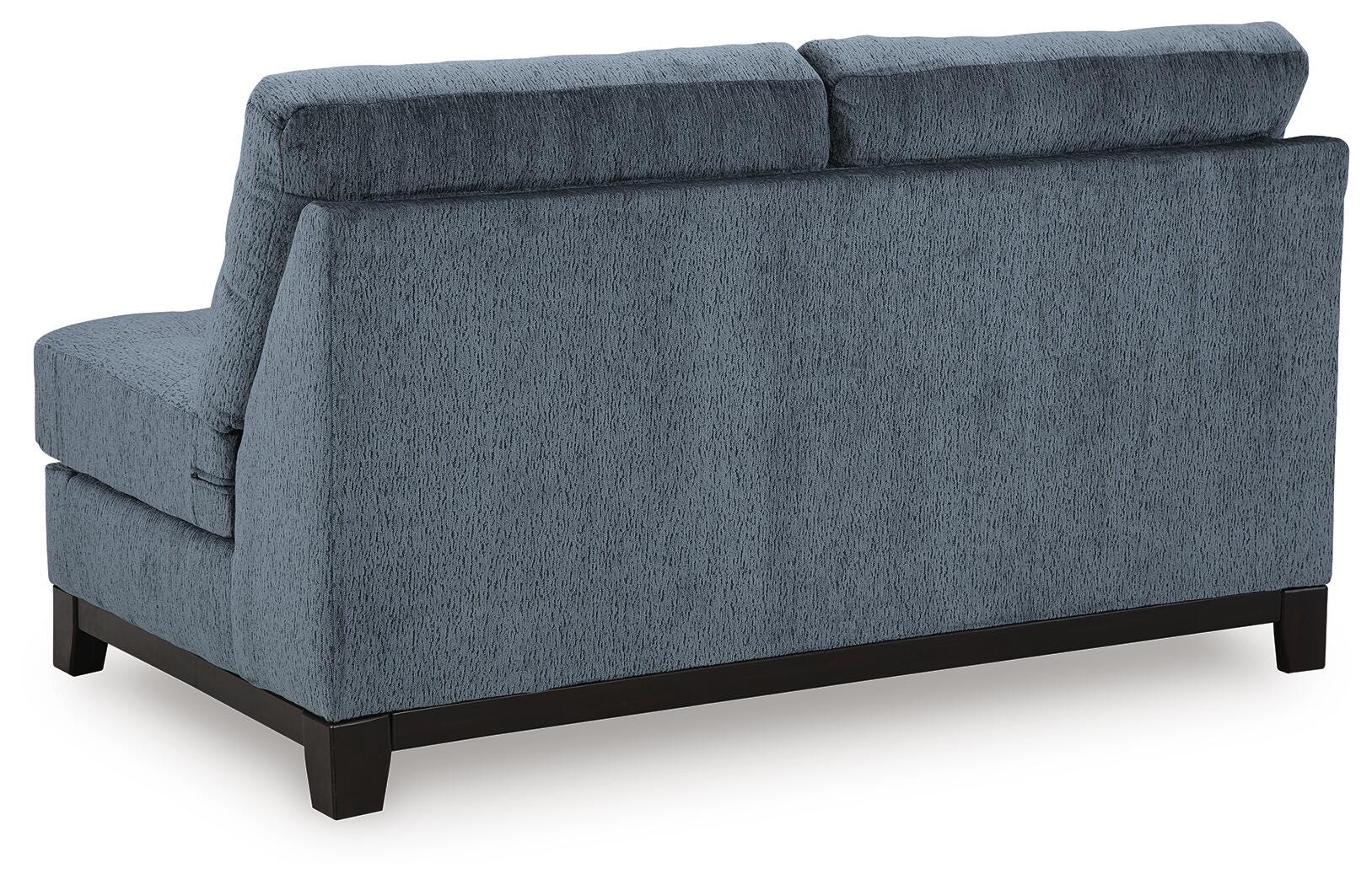 Maxon Place 3-Piece Double Chaise Sectional in Navy Chenille
