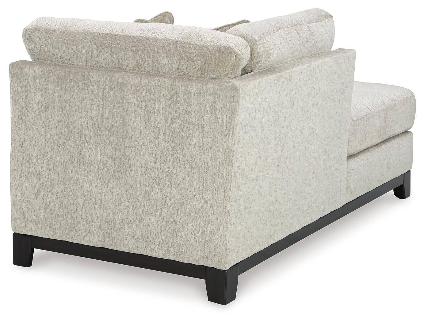 Maxon Place 3-Piece LAF Chaise Sectional in Stone Chenille
