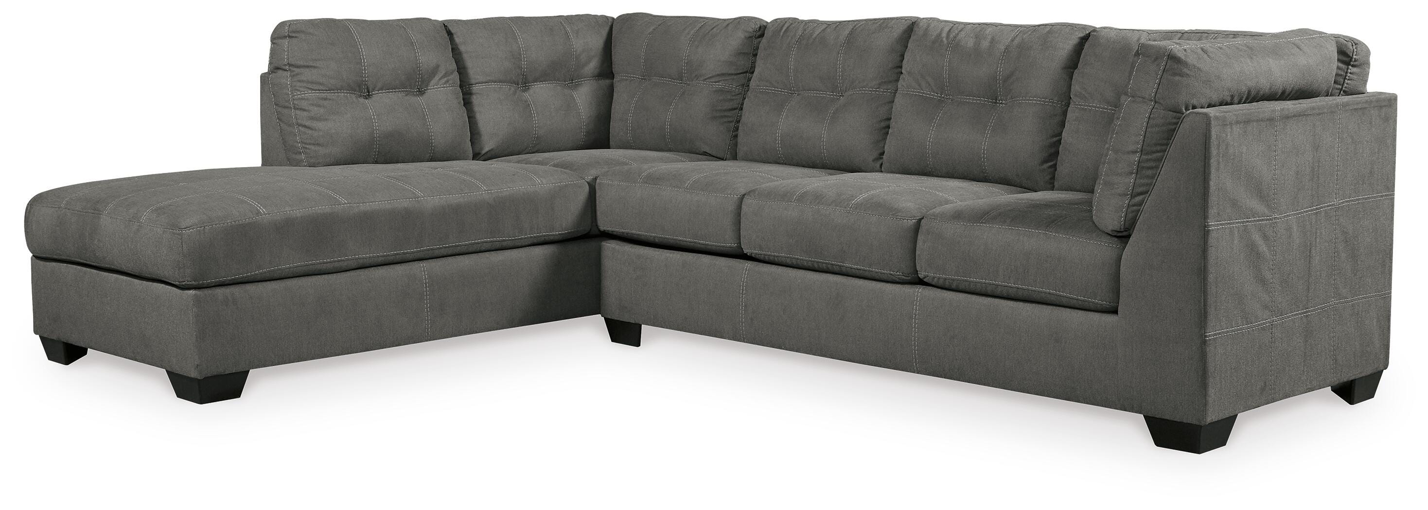 Pitkin 2-Piece LAF Chaise Sectional in Slate Chenille