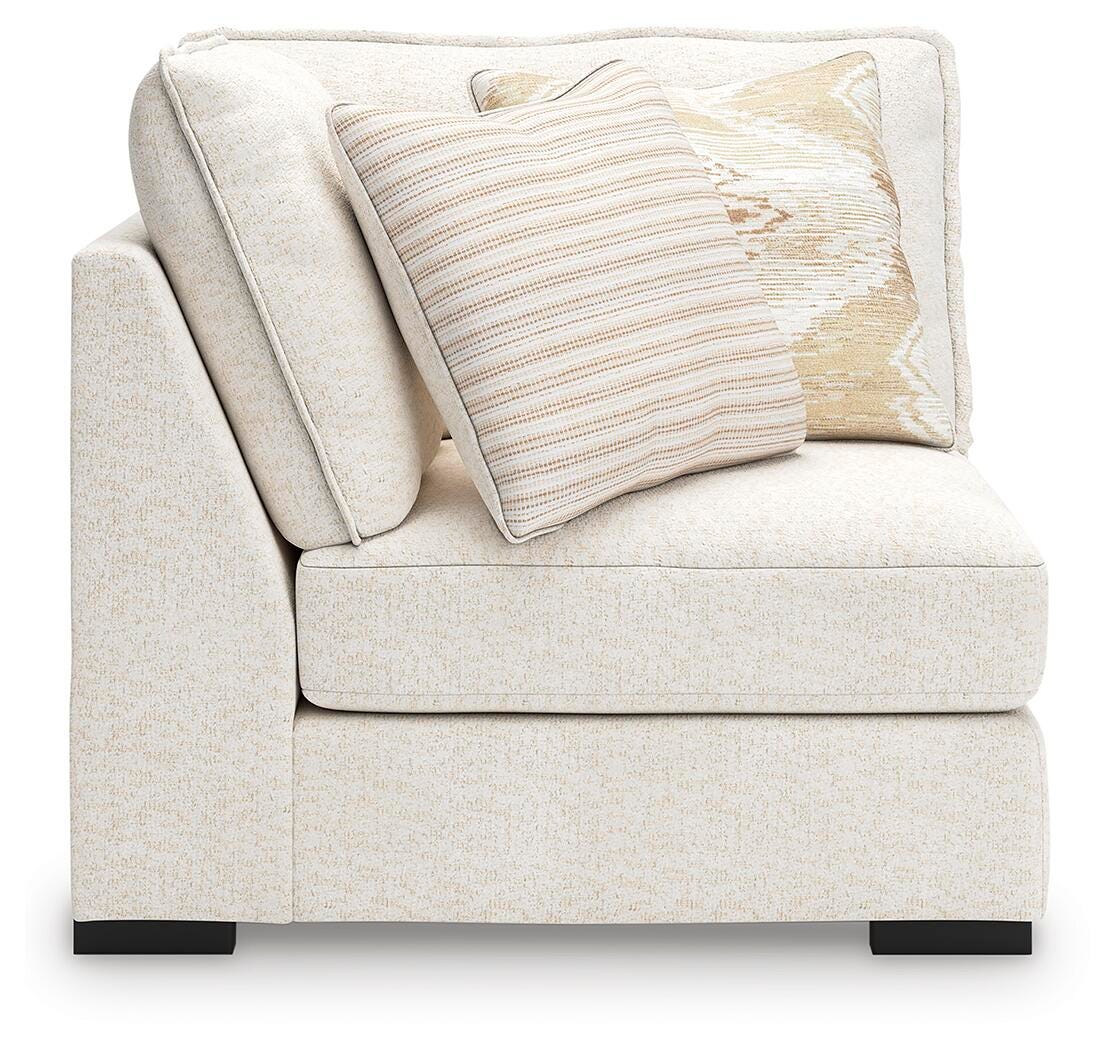 Donelson Creek 4-Piece Sectional with Ottoman in Vanilla