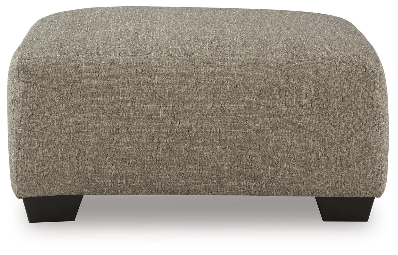 Newellen Oversized Accent Ottoman in Hemp Chenille