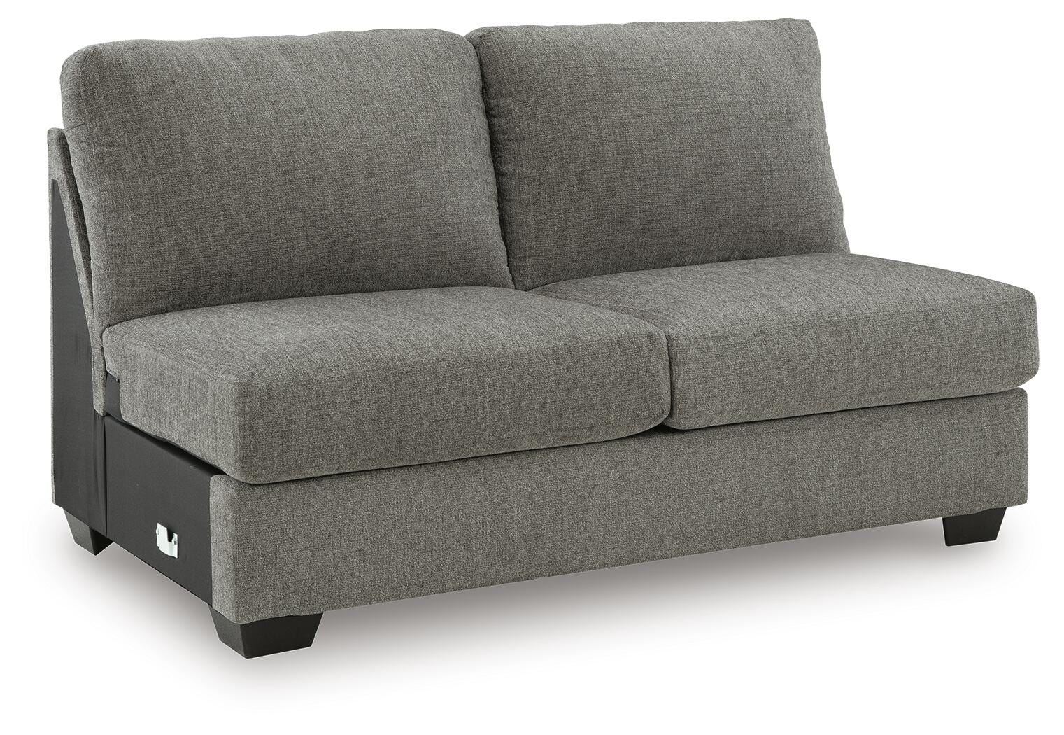 Clarington 3-Piece LAF Chaise Sleeper Sectional in Greystone Chenille
