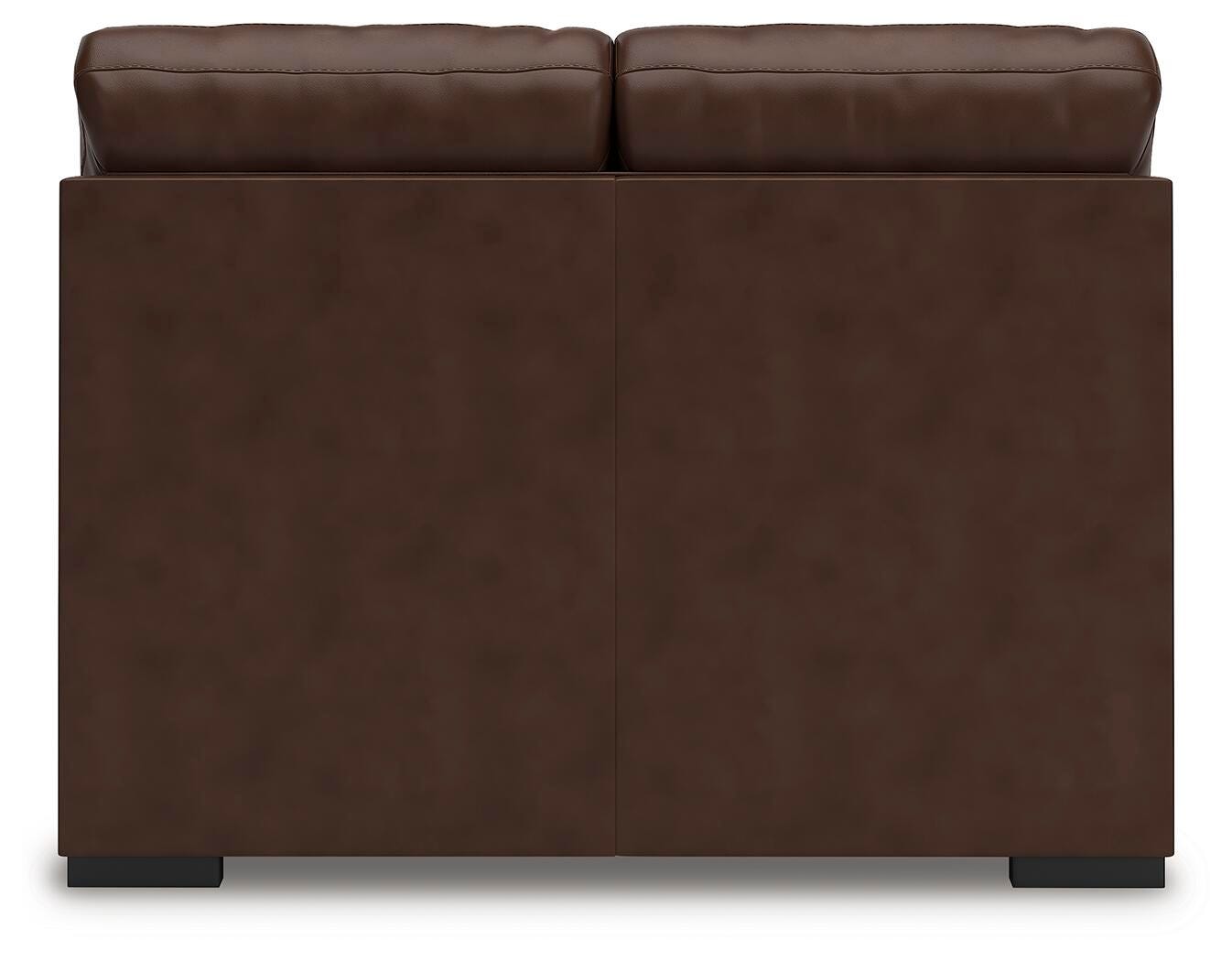 McDowlan 3-Piece Sectional with Double Chaise in Coffee Leather