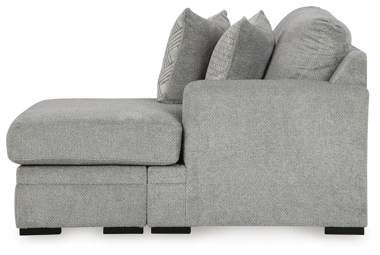Casselbury 2-Piece LAF Sectional in Cement Velvet
