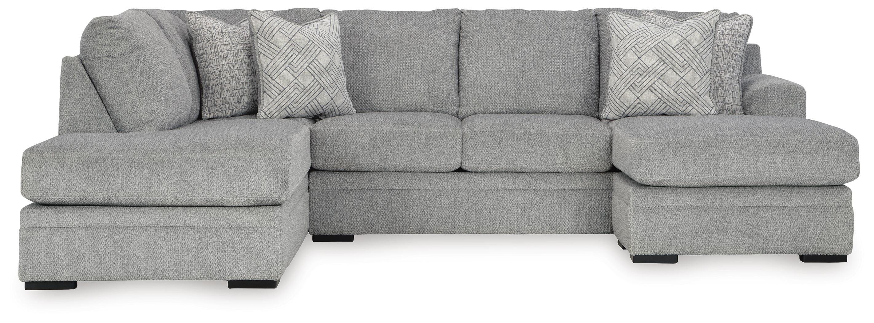 Casselbury 2-Piece LAF Sectional in Cement Velvet