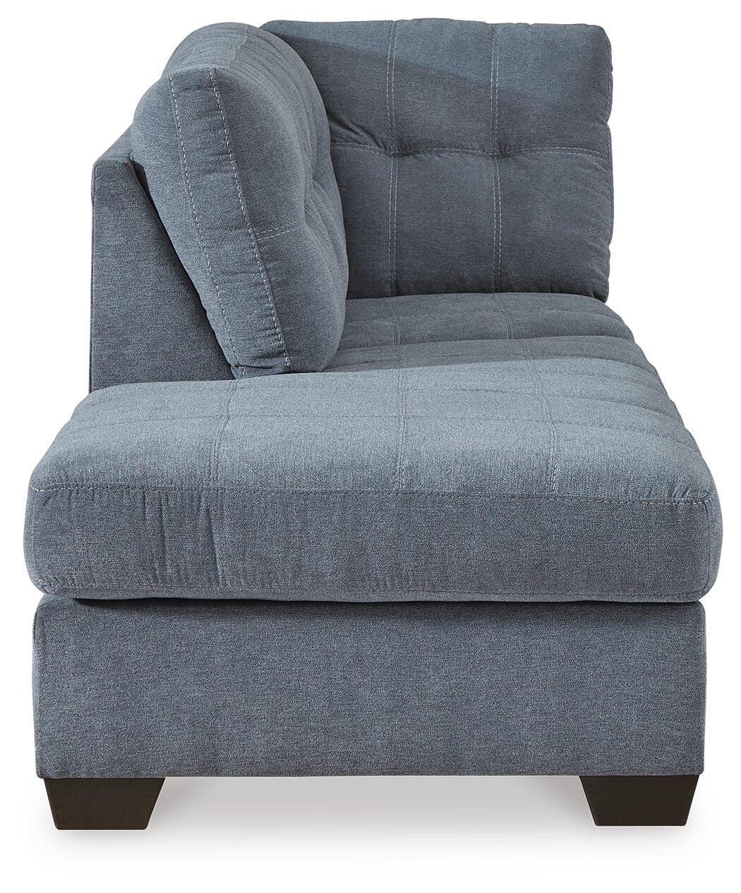 Marleton 2-Piece LAF Chaise Sleeper Sectional in Denim Microfiber