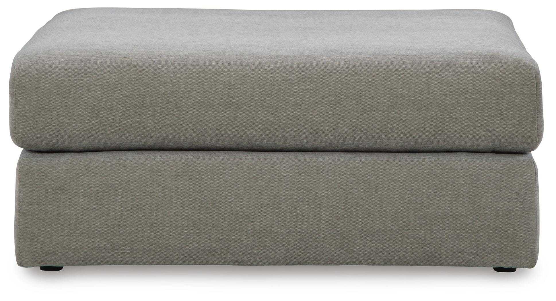 Avaliyah 4-Piece Sectional and Oversized Accent Ottoman in Ash