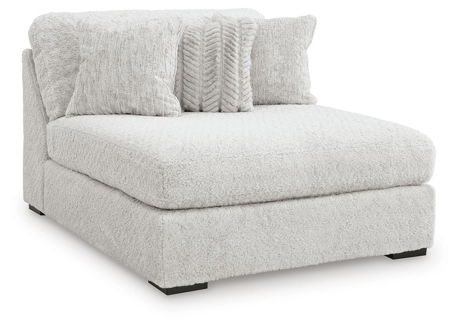 Cuddle Plush 5-Piece Sectional with Chaise in Arctic