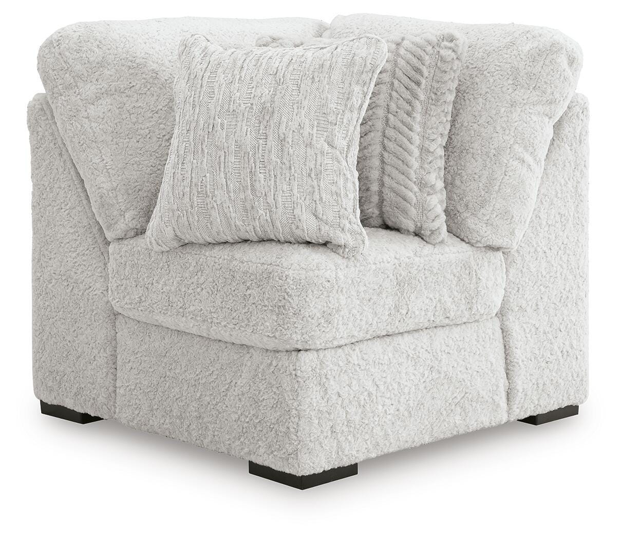 Cuddle Plush 5-Piece Sectional with Chaise in Arctic