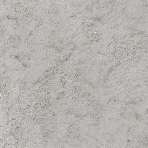 Cuddle Plush Oversized Swivel Accent Chair in Arctic Chenille and Velvet