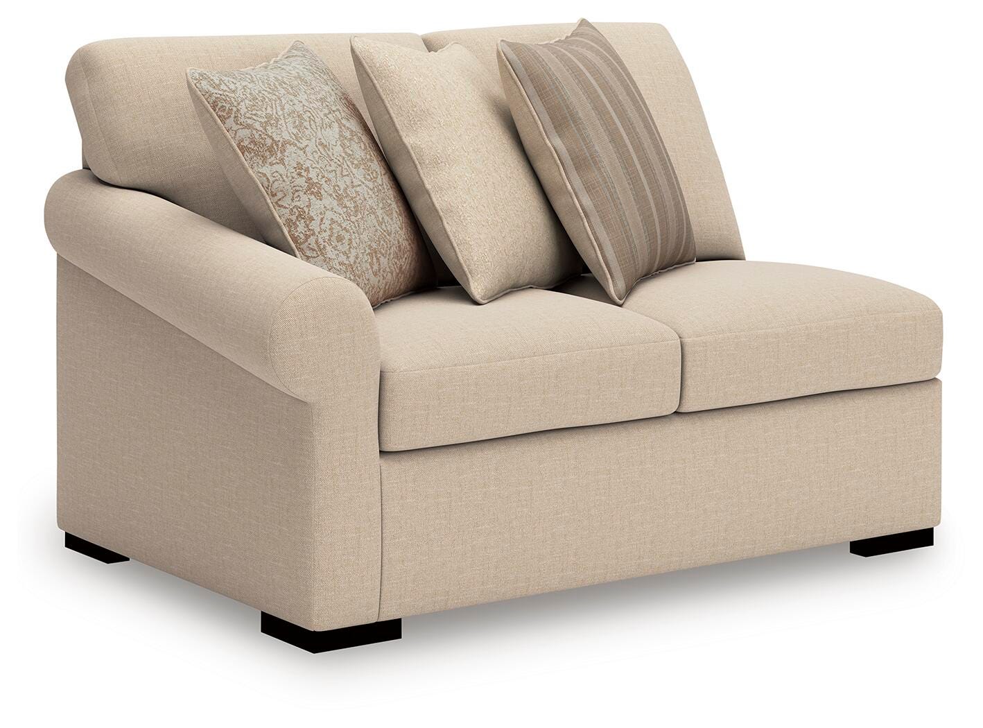 LadyMae 4-Piece Sectional in Twill
