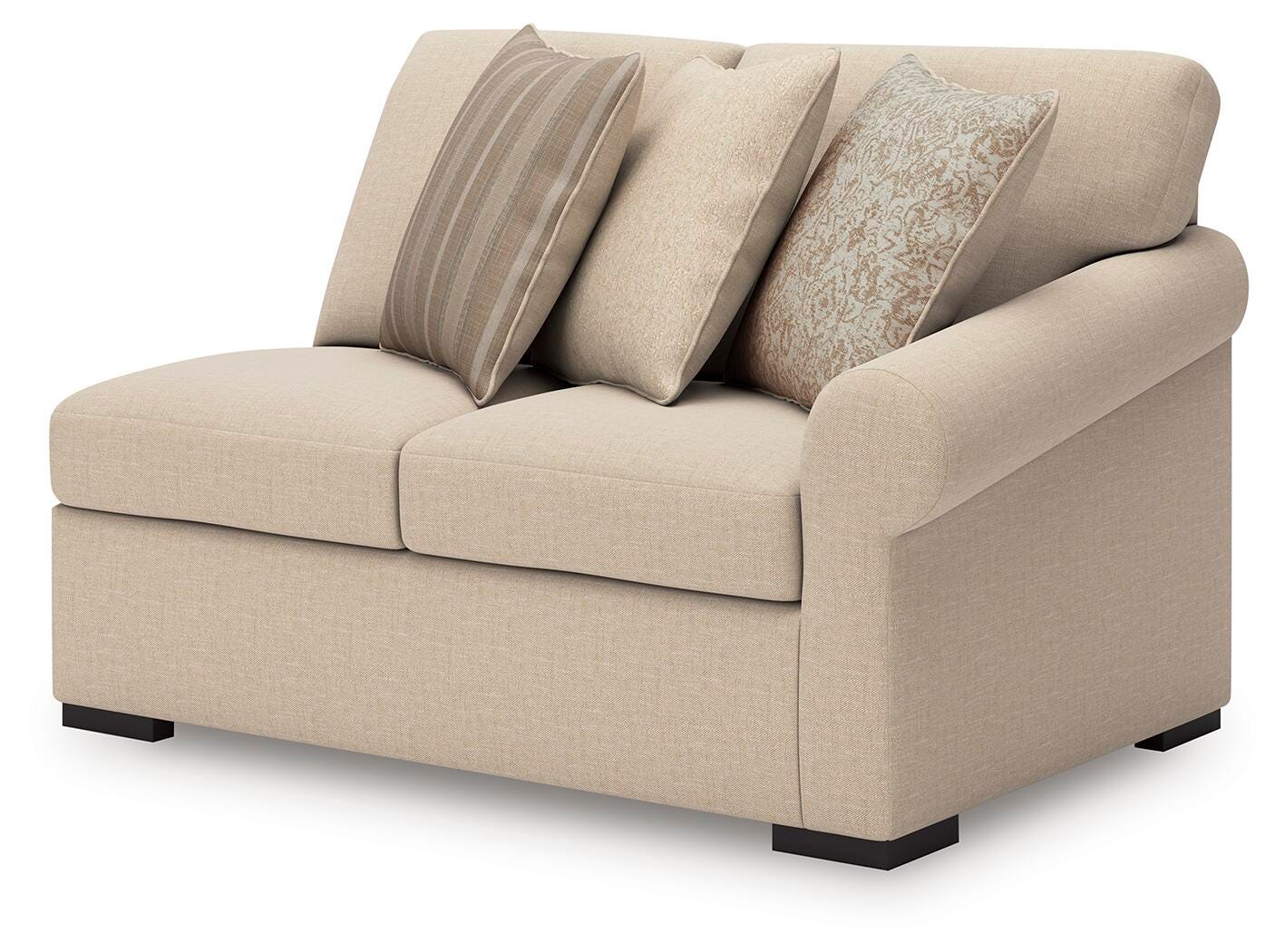 LadyMae 4-Piece Sectional in Twill
