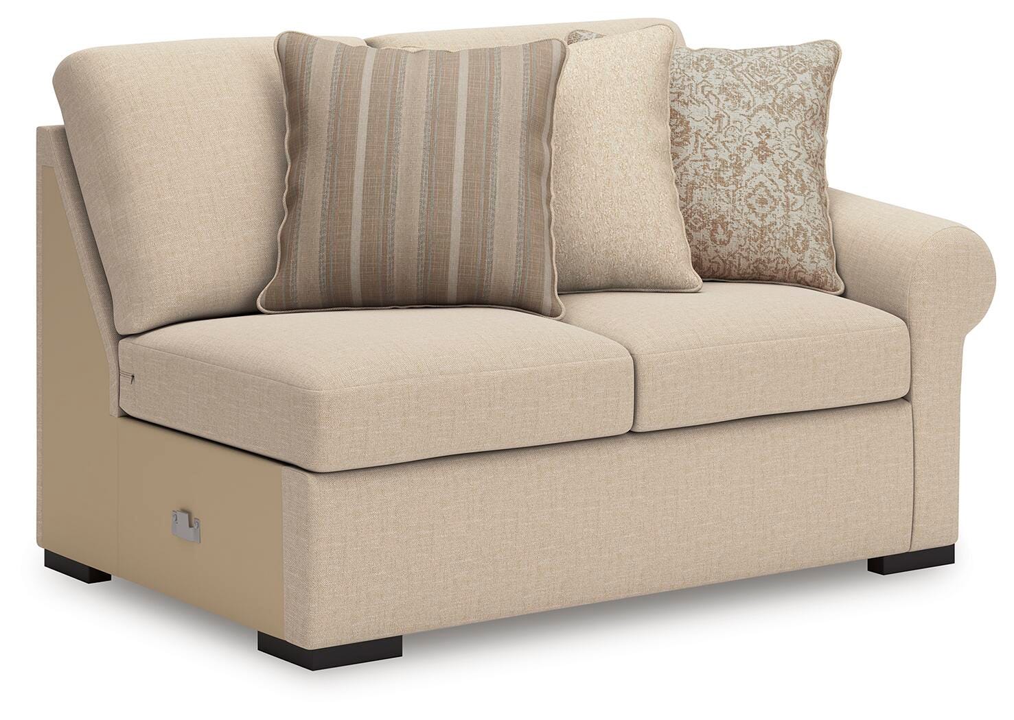 LadyMae 4-Piece Sectional in Twill